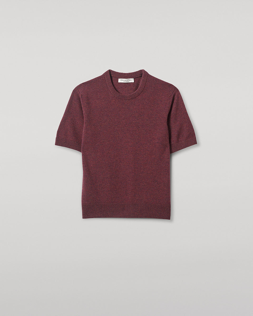 Johnstons of Elgin - Classic Cashmere Purple T - shirt