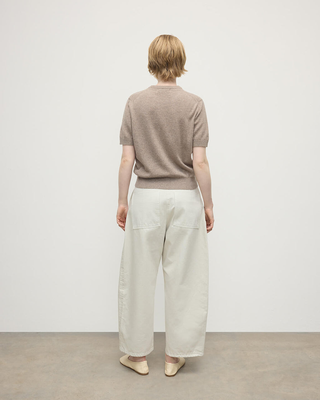 Johnstons of Elgin - Classic Cashmere Light Brown T - shirt
