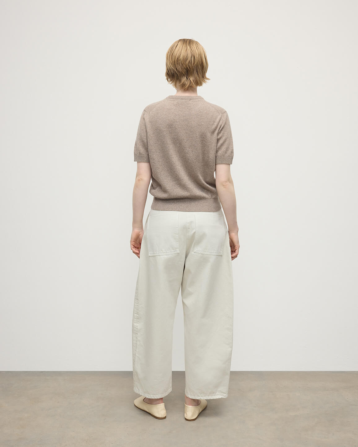 Johnstons of Elgin - Classic Cashmere Light Brown T - shirt