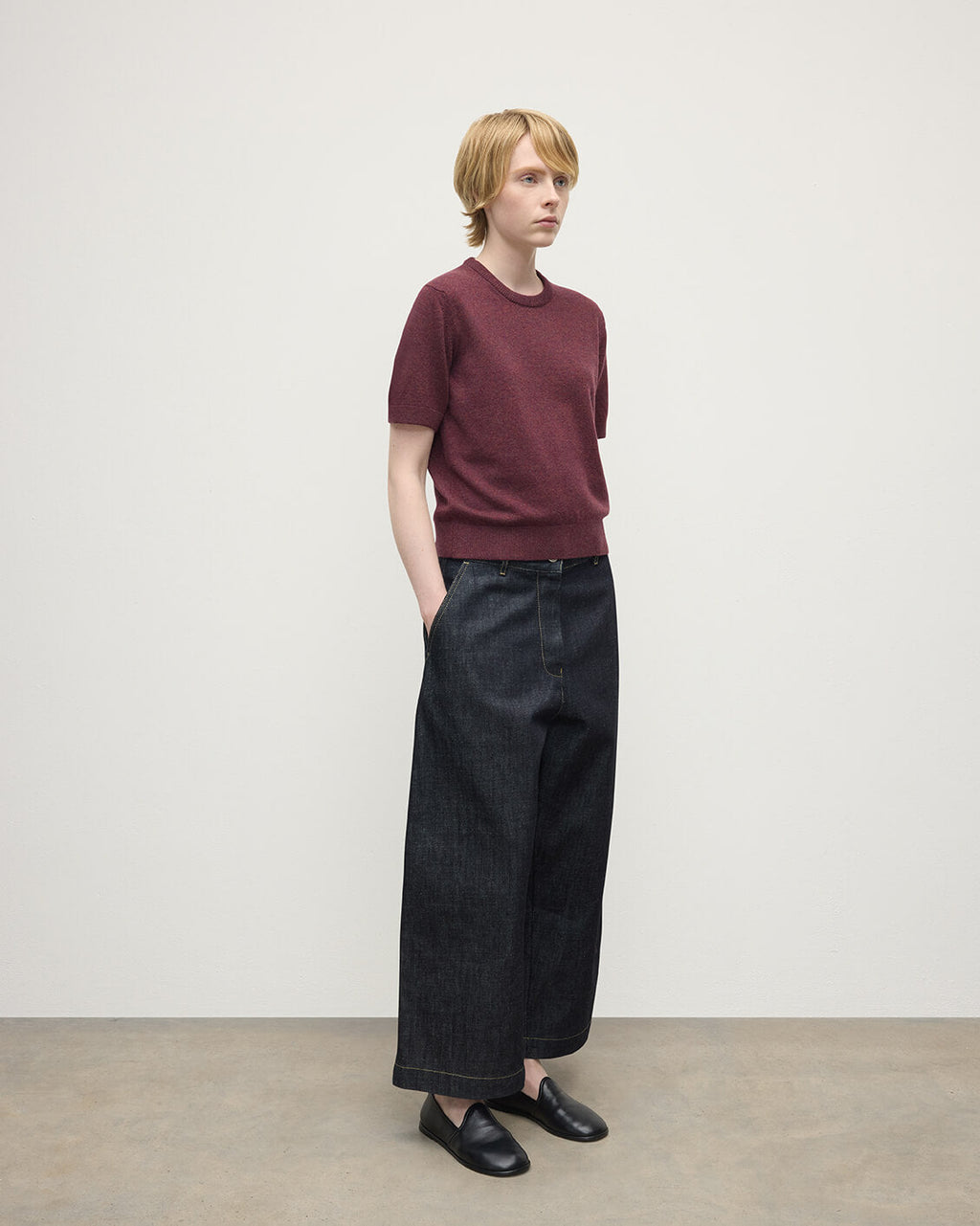 Johnstons of Elgin - Classic Cashmere Purple T - shirt