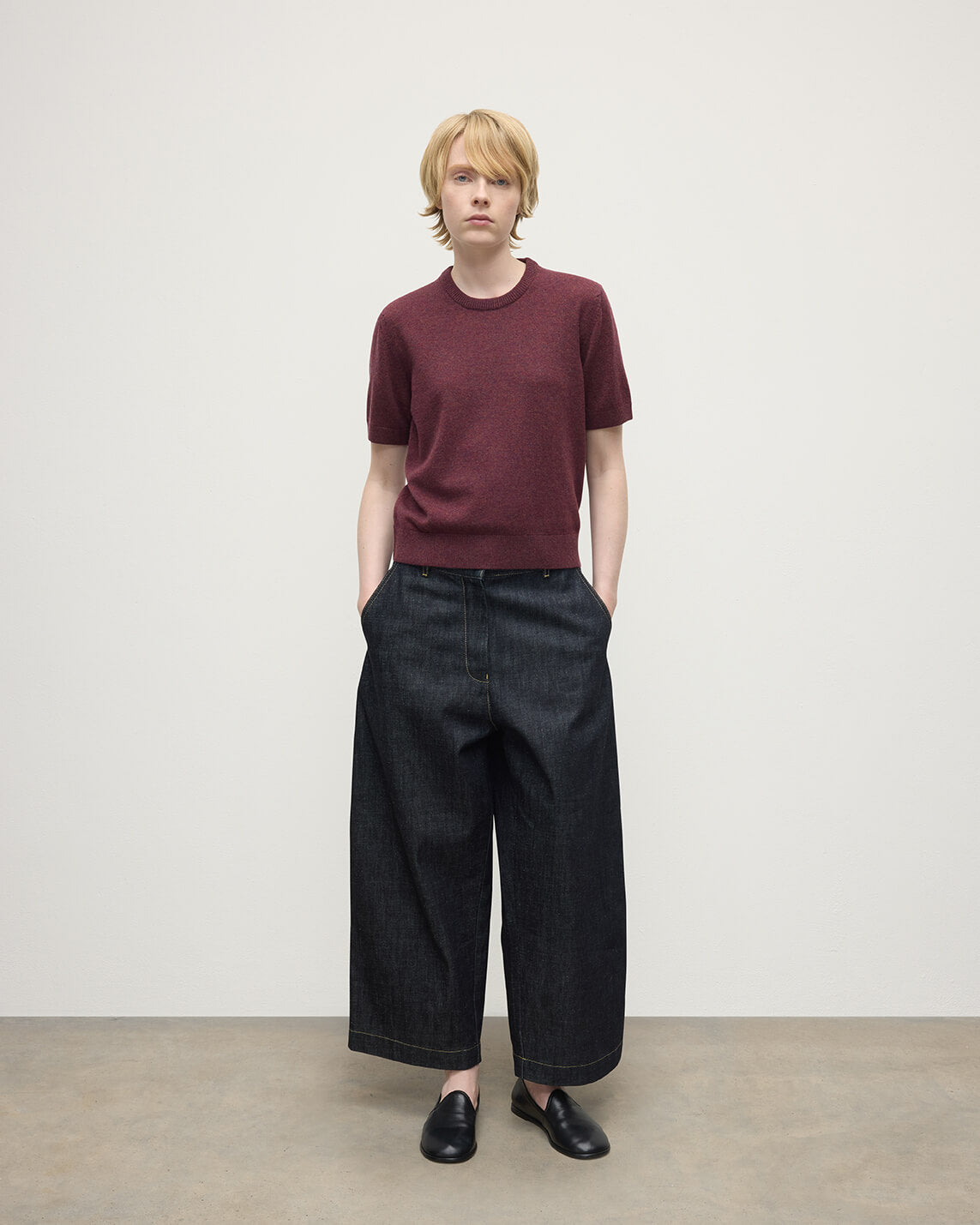 Johnstons of Elgin - Classic Cashmere Purple T - shirt