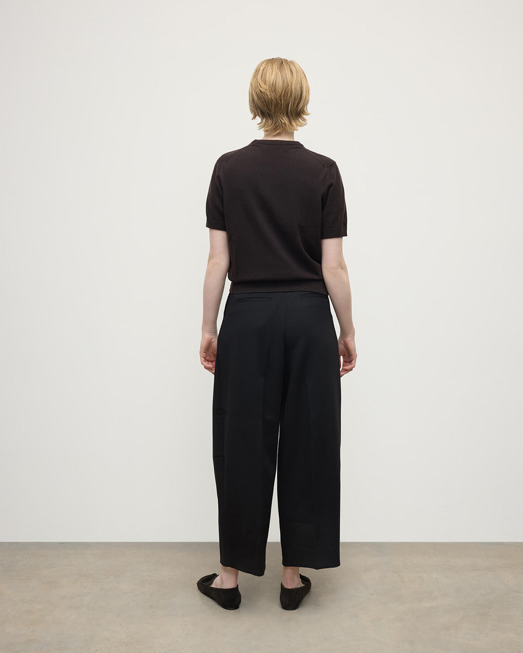 Johnstons of Elgin - Classic Cashmere Dark Brown T - shirt