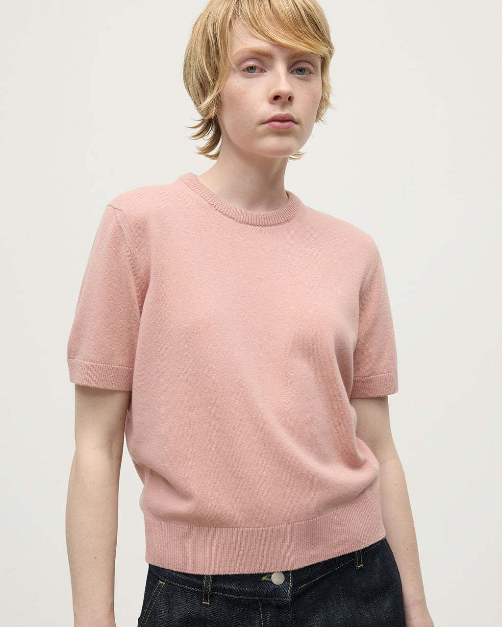 Johnstons of Elgin - Classic Cashmere Pink T - shirt