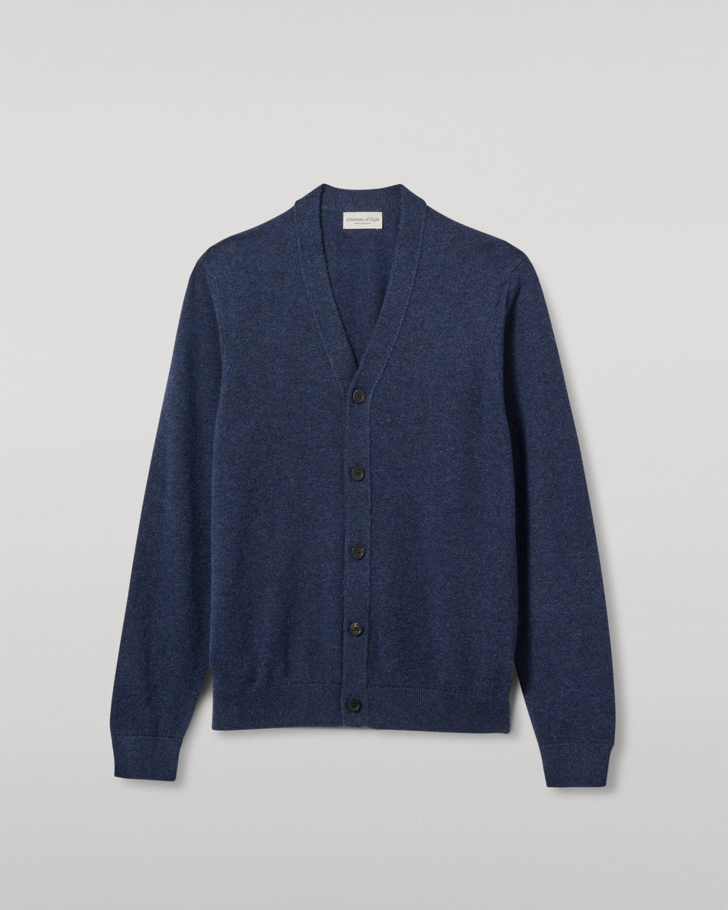 Johnstons of Elgin - Rory Navy Classic Cashmere Cardigan