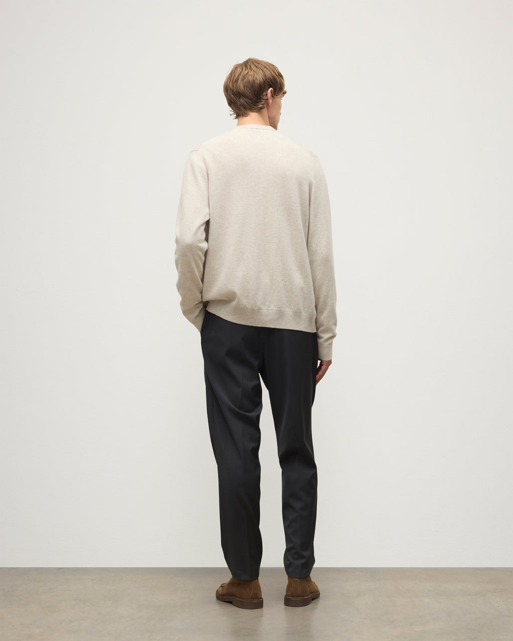 Johnstons of Elgin - Rory Natural Classic Cashmere Cardigan