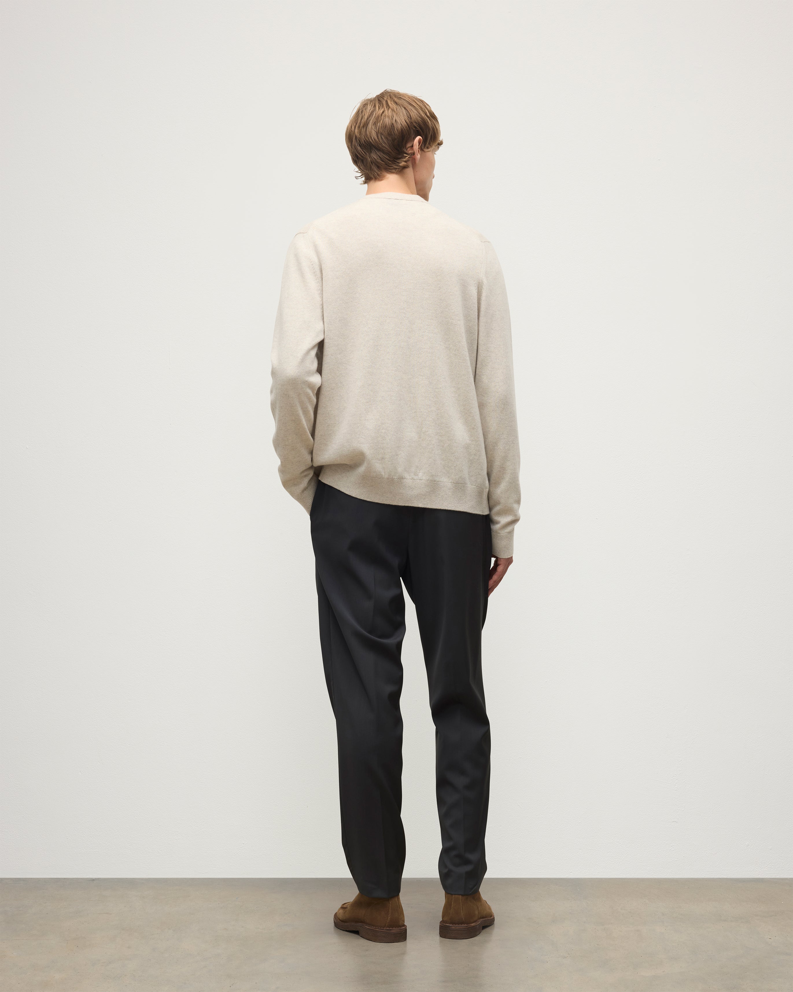 Johnstons of Elgin - Rory Natural Classic Cashmere Cardigan