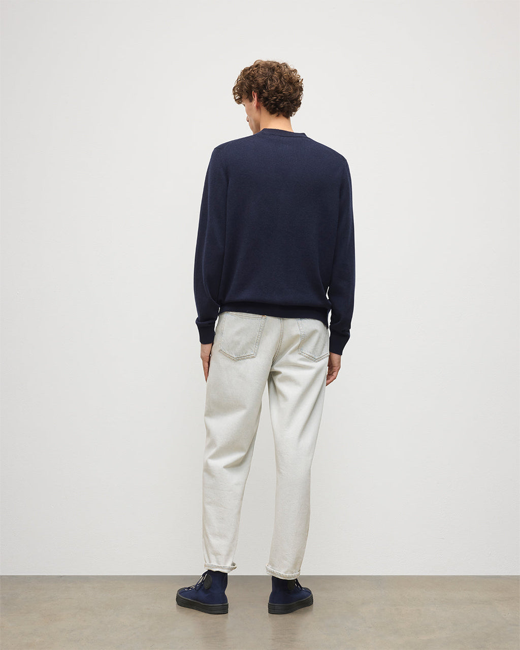 Johnstons of Elgin - Rory Dark Navy Classic Cashmere Cardigan