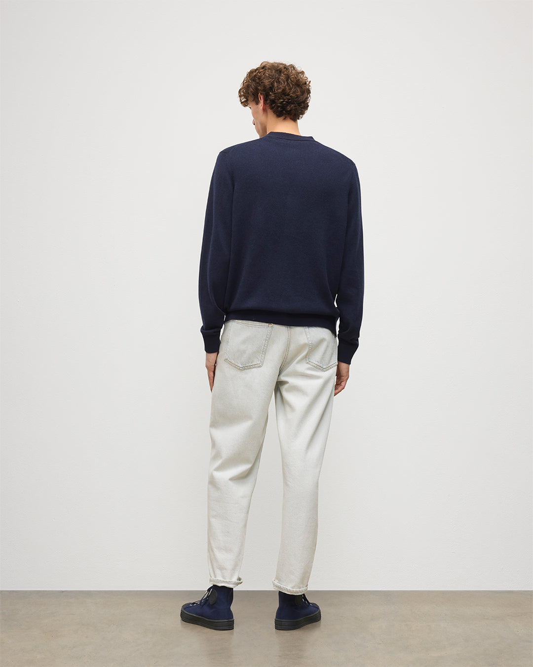 Johnstons of Elgin - Rory Dark Navy Classic Cashmere Cardigan