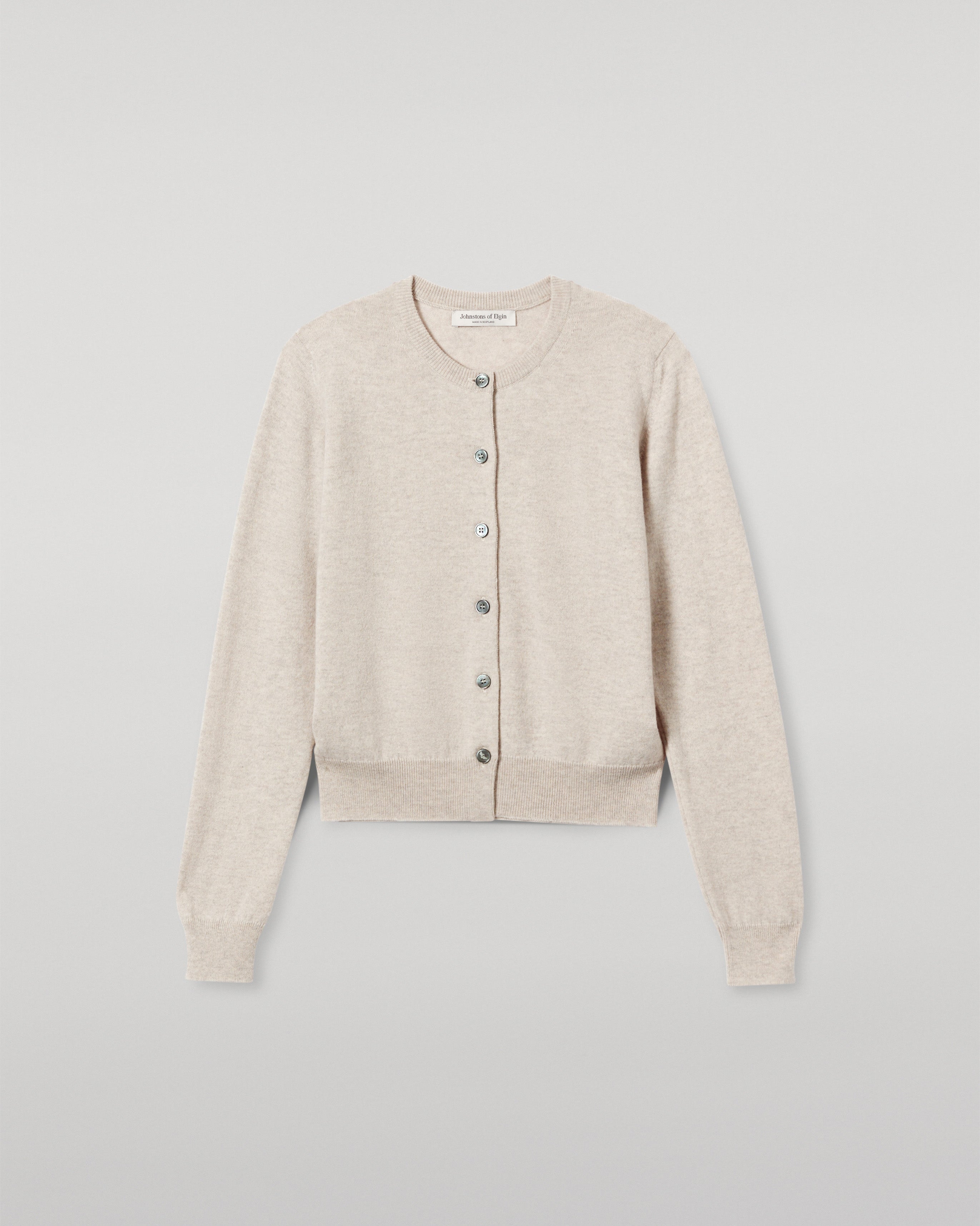 Johnstons of Elgin - Iris Natural Classic Cashmere Cardigan