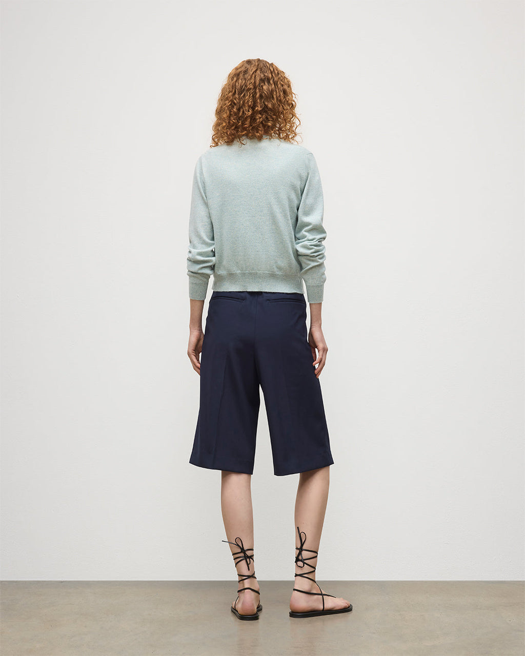 Johnstons of Elgin - Iris Light Green Classic Cashmere Cardigan