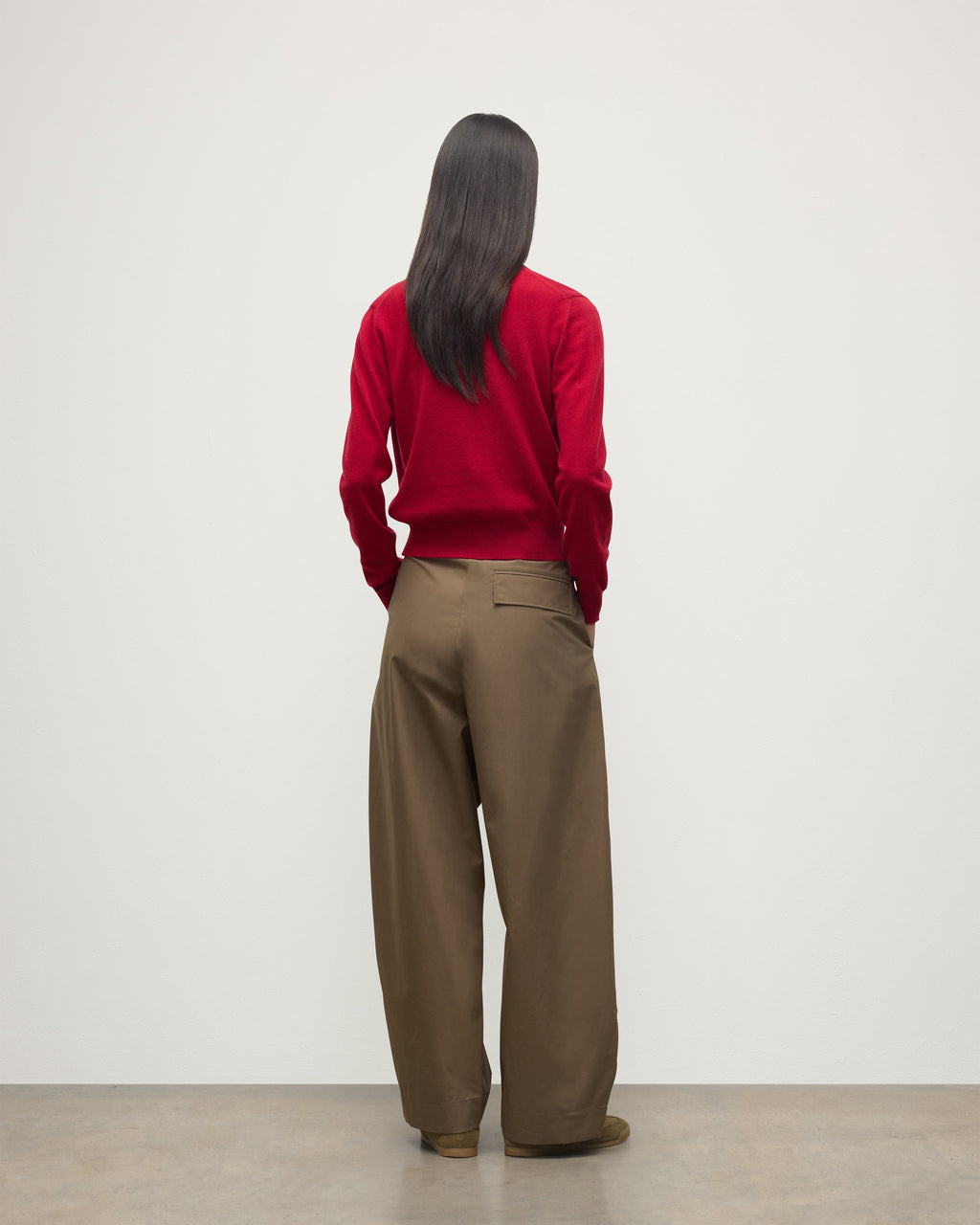 Johnstons of Elgin - Iris Red Classic Cashmere Cardigan