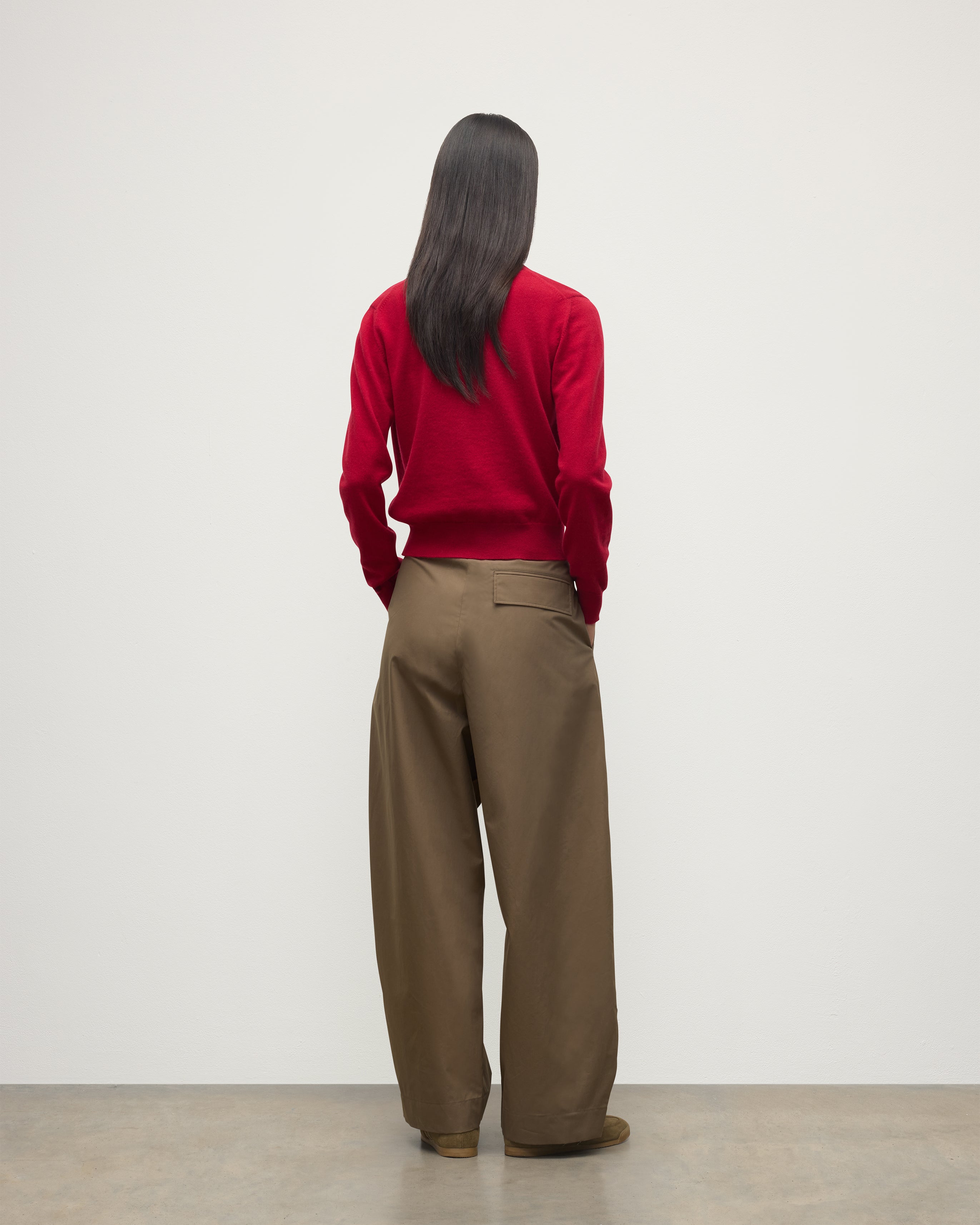 Johnstons of Elgin - Iris Red Classic Cashmere Cardigan