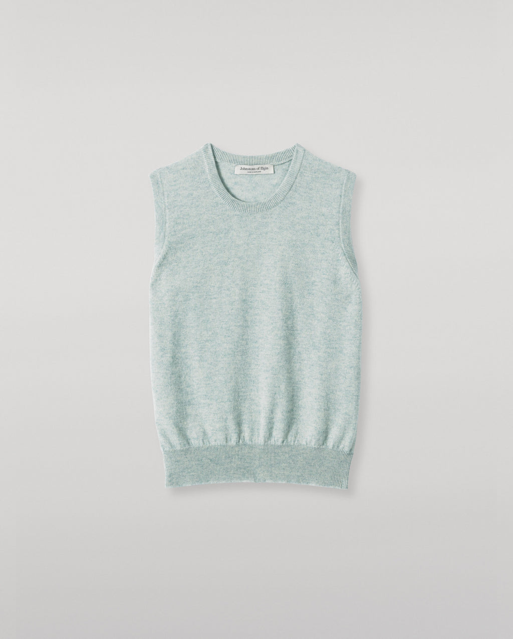 Johnstons of Elgin - Iris Light Green Classic Cashmere Tank