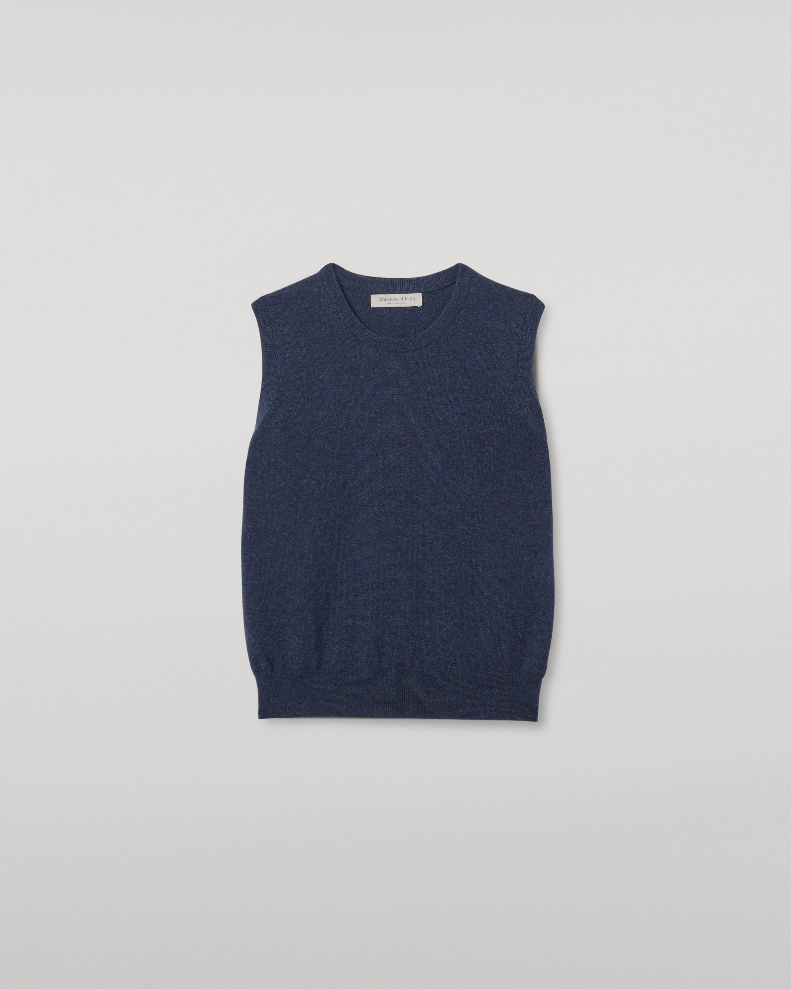 Johnstons of Elgin - Iris Navy Classic Cashmere Tank