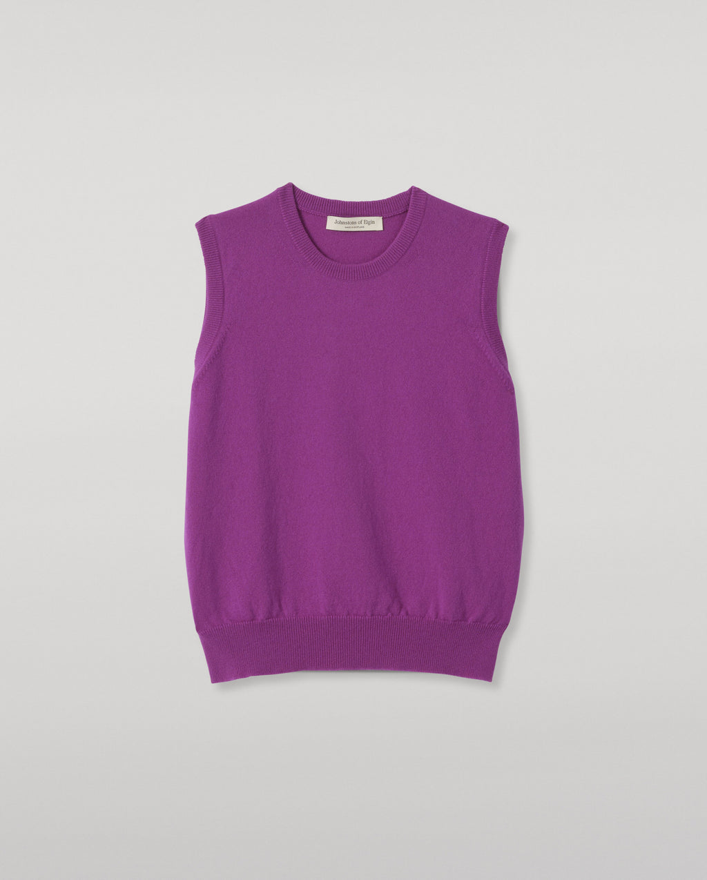 Johnstons of Elgin - Iris Classic Purple Cashmere Tank