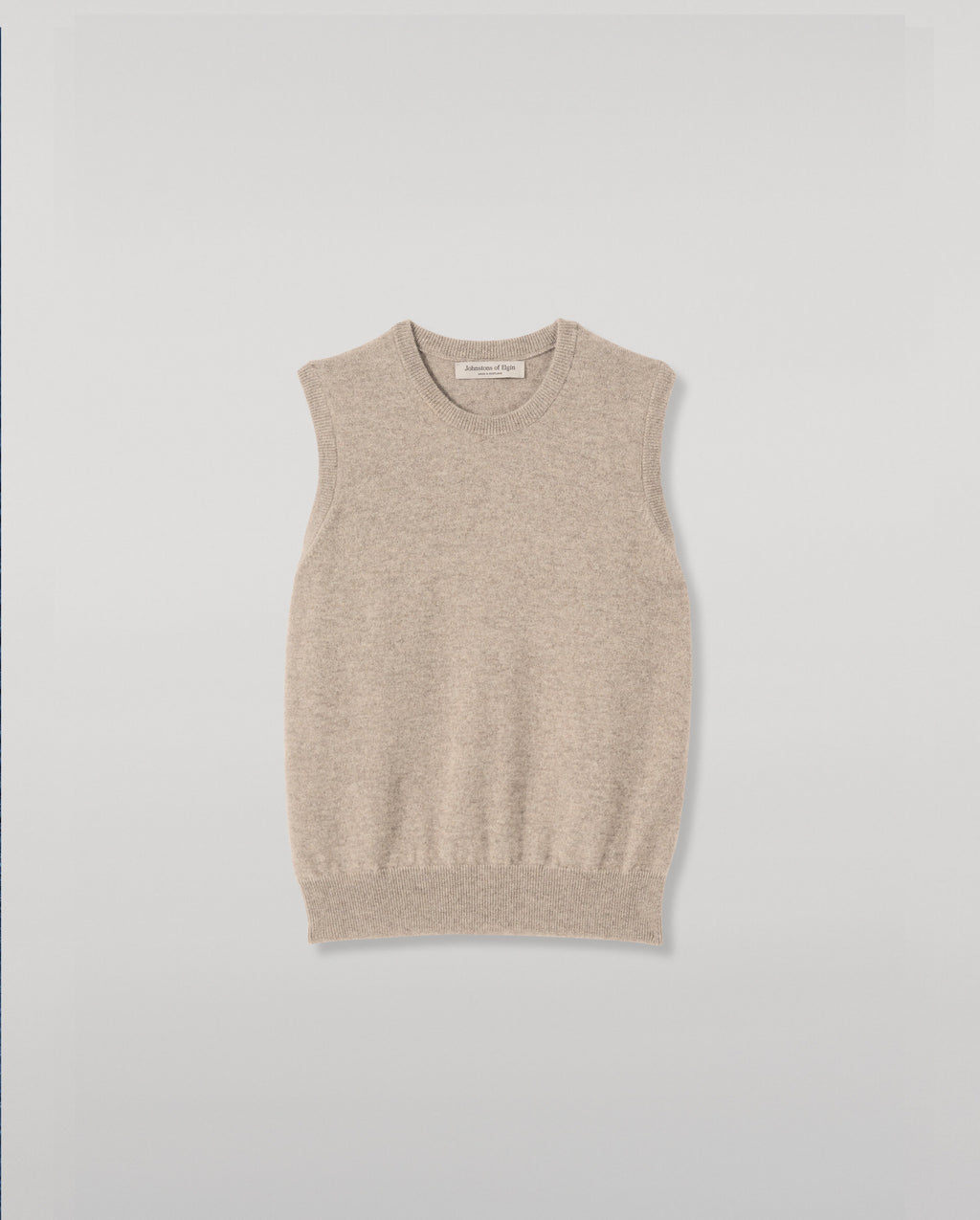 Johnstons of Elgin - Iris Classic Light Brown Cashmere Tank