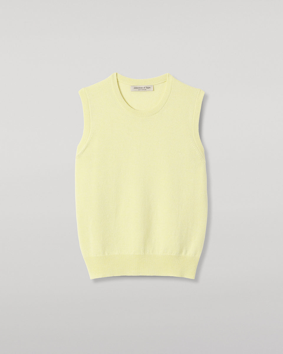 Johnstons of Elgin - Iris Classic Yellow Cashmere Tank