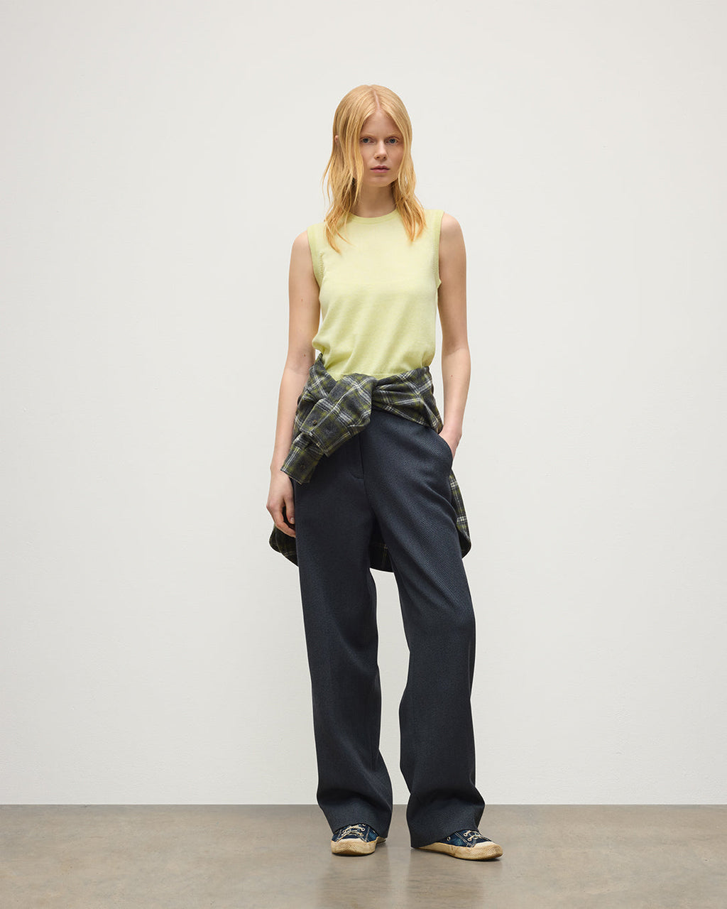 Johnstons of Elgin - Iris Classic Yellow Cashmere Tank