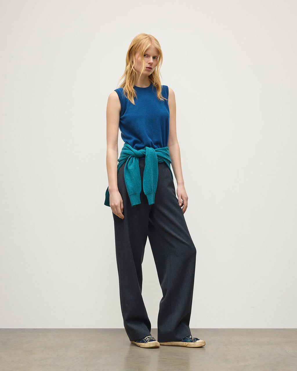 Johnstons of Elgin - Iris Classic Blue Cashmere Tank