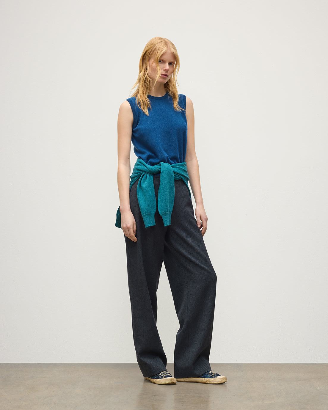 Johnstons of Elgin - Iris Classic Blue Cashmere Tank