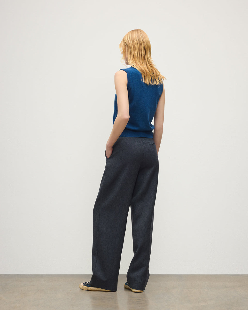 Johnstons of Elgin - Iris Classic Blue Cashmere Tank