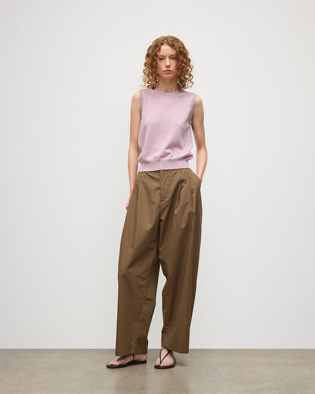 Johnstons of Elgin - Iris Light Pink Classic Cashmere Tank