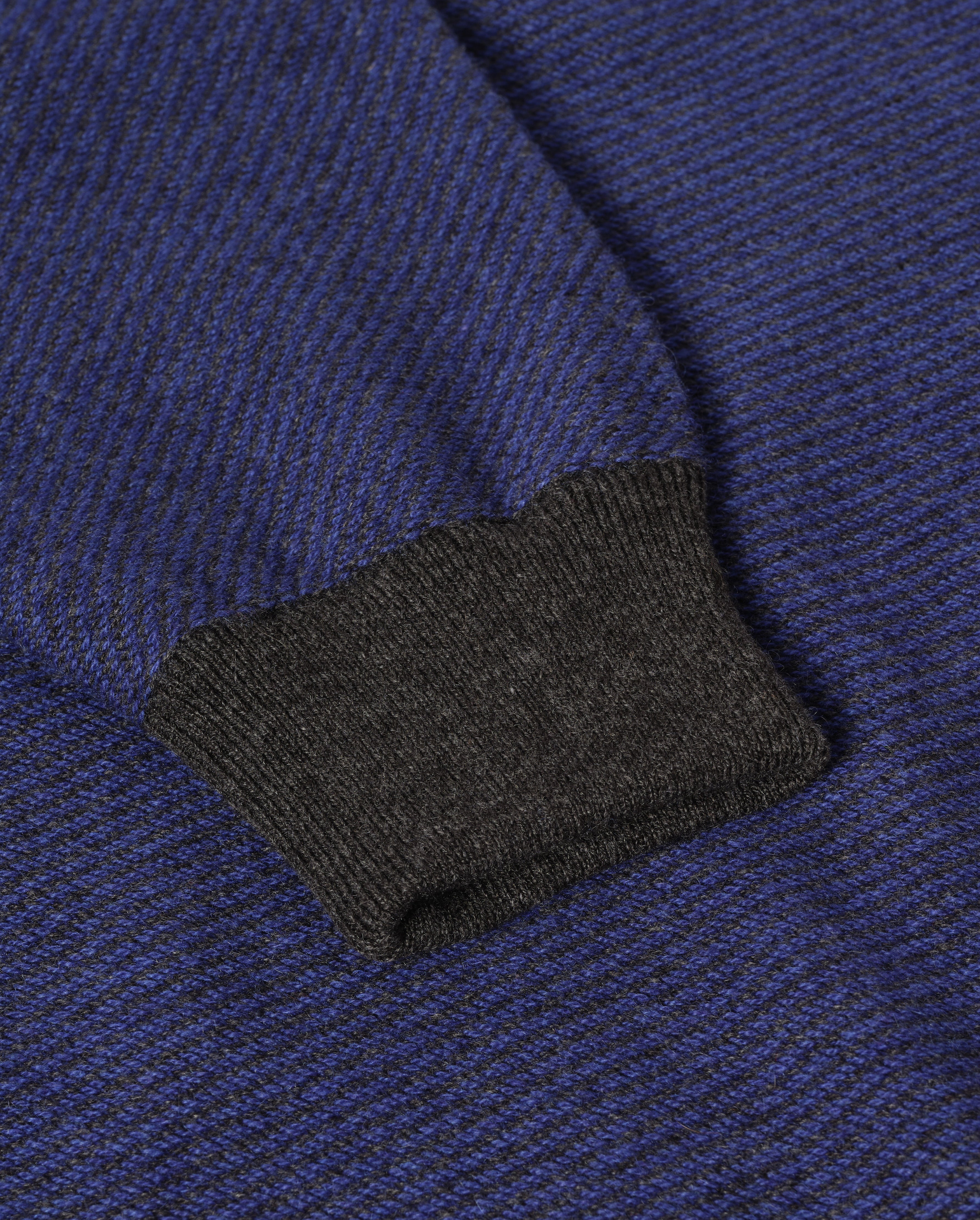 Johnstons of Elgin - Liddell Blue Cashmere Sweatshirt