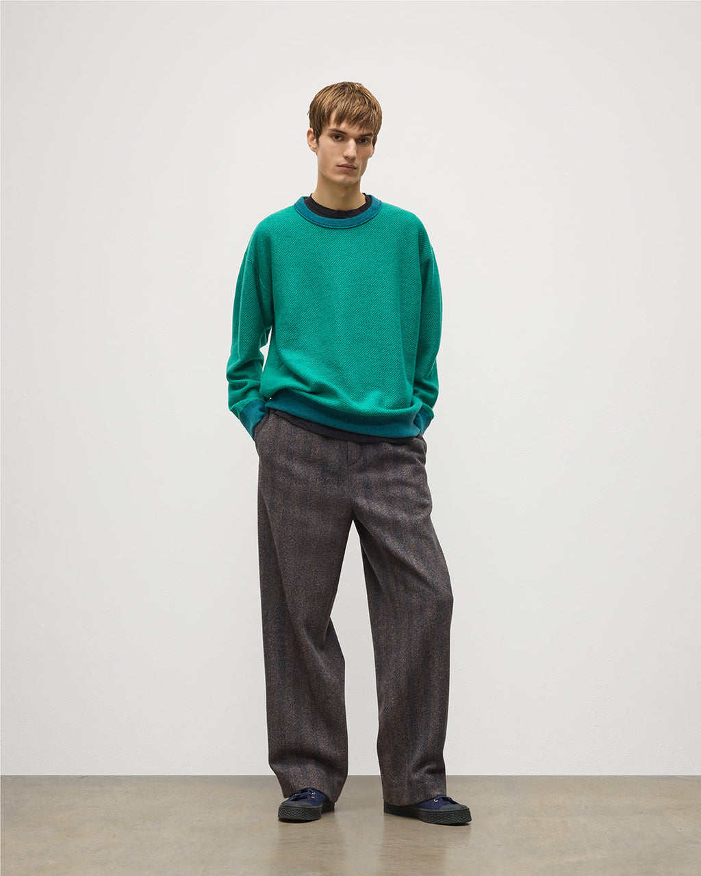 Johnstons of Elgin - Liddell Green Cashmere Sweatshirt