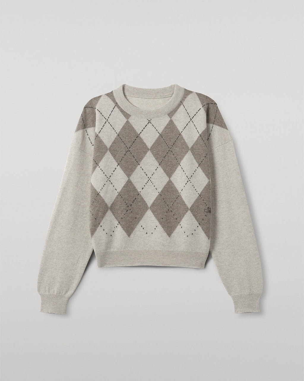 Johnstons of Elgin - Clan Natural Argyle Cashmere Jumper