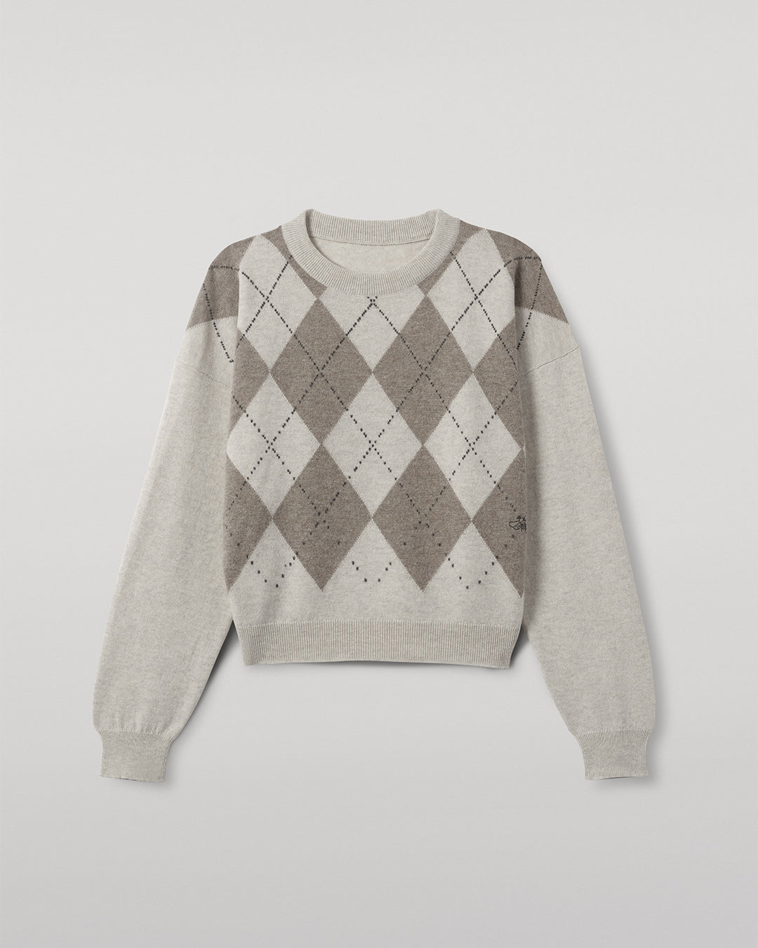 Johnstons of Elgin - Clan Natural Argyle Cashmere Jumper