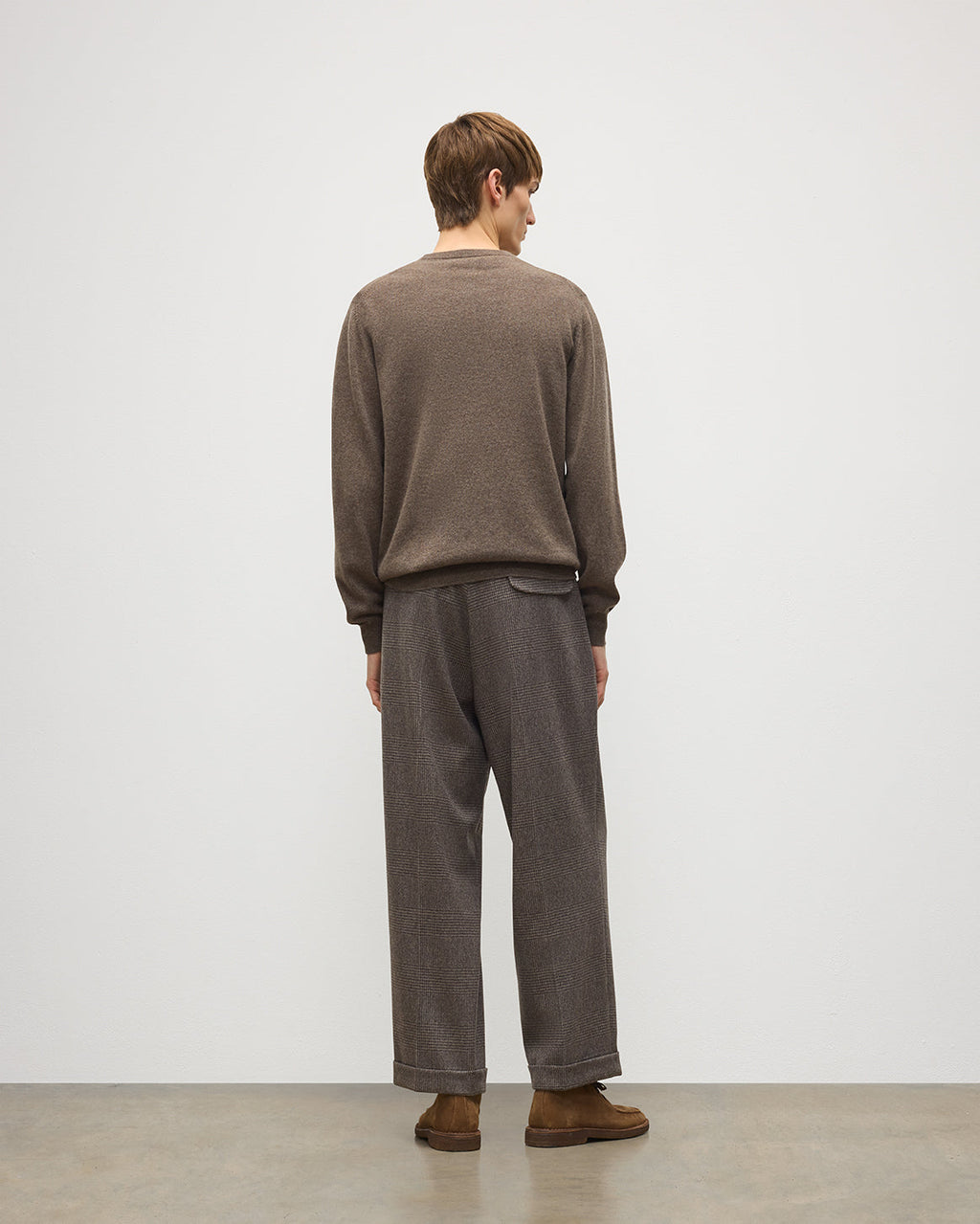 Johnstons of Elgin - Argyll Brown Cashmere Jumper