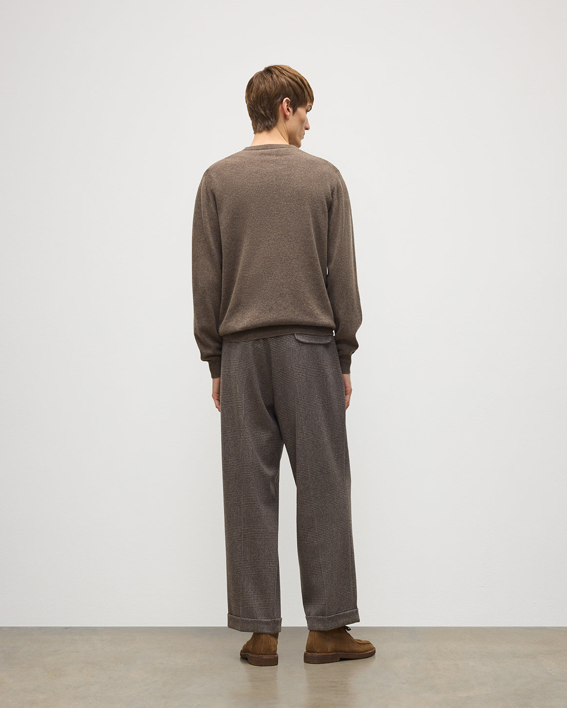 Johnstons of Elgin - Argyll Brown Cashmere Jumper