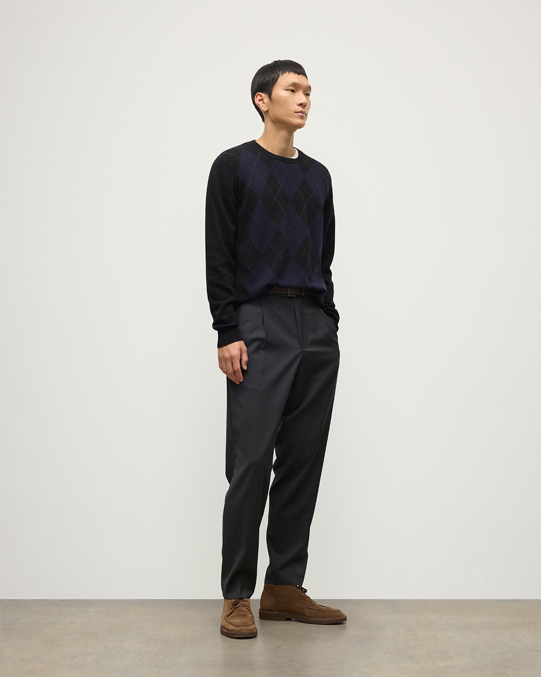 Johnstons of Elgin - Argyll Black Cashmere Jumper