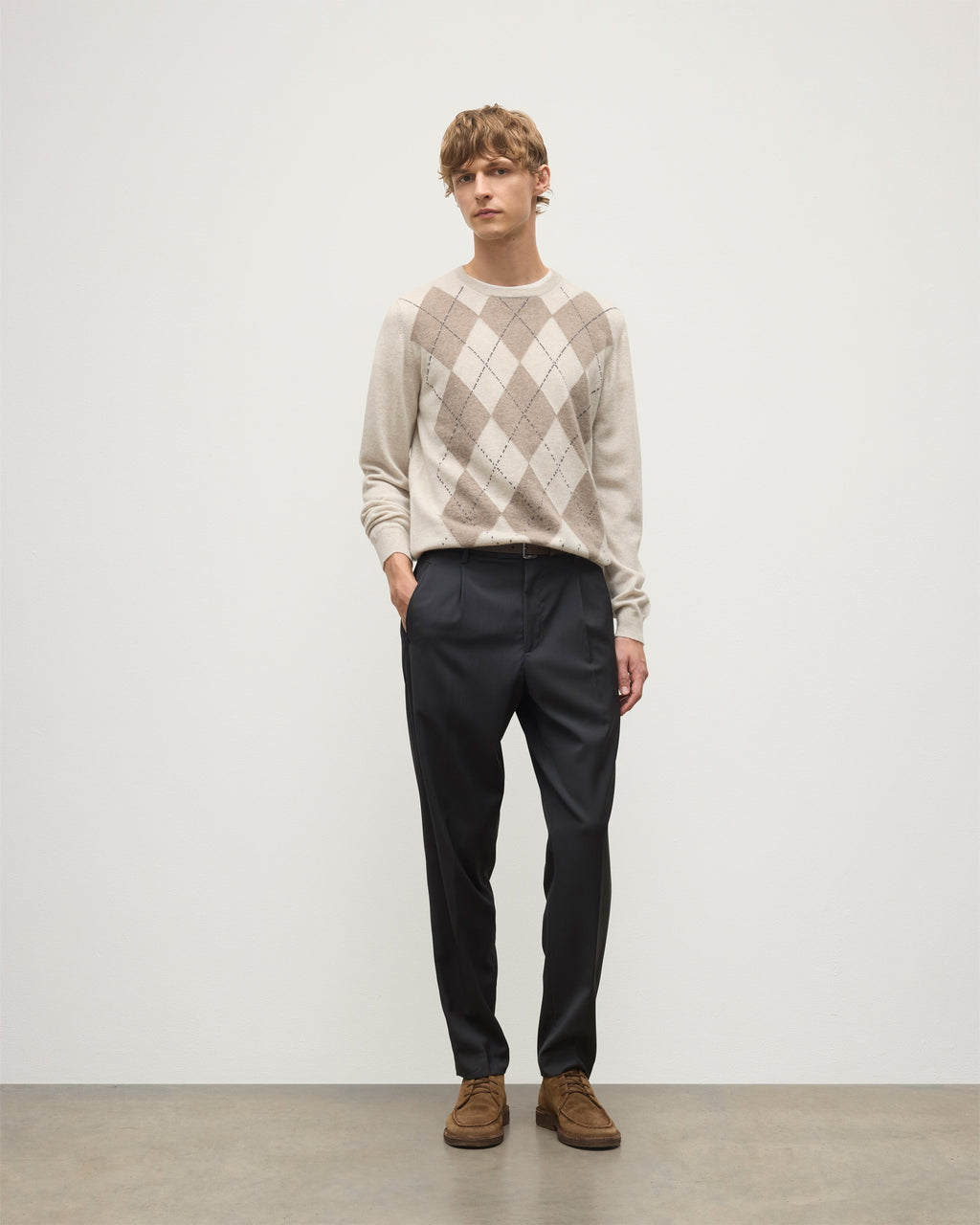 Johnstons of Elgin - Argyll Natural Cashmere Jumper