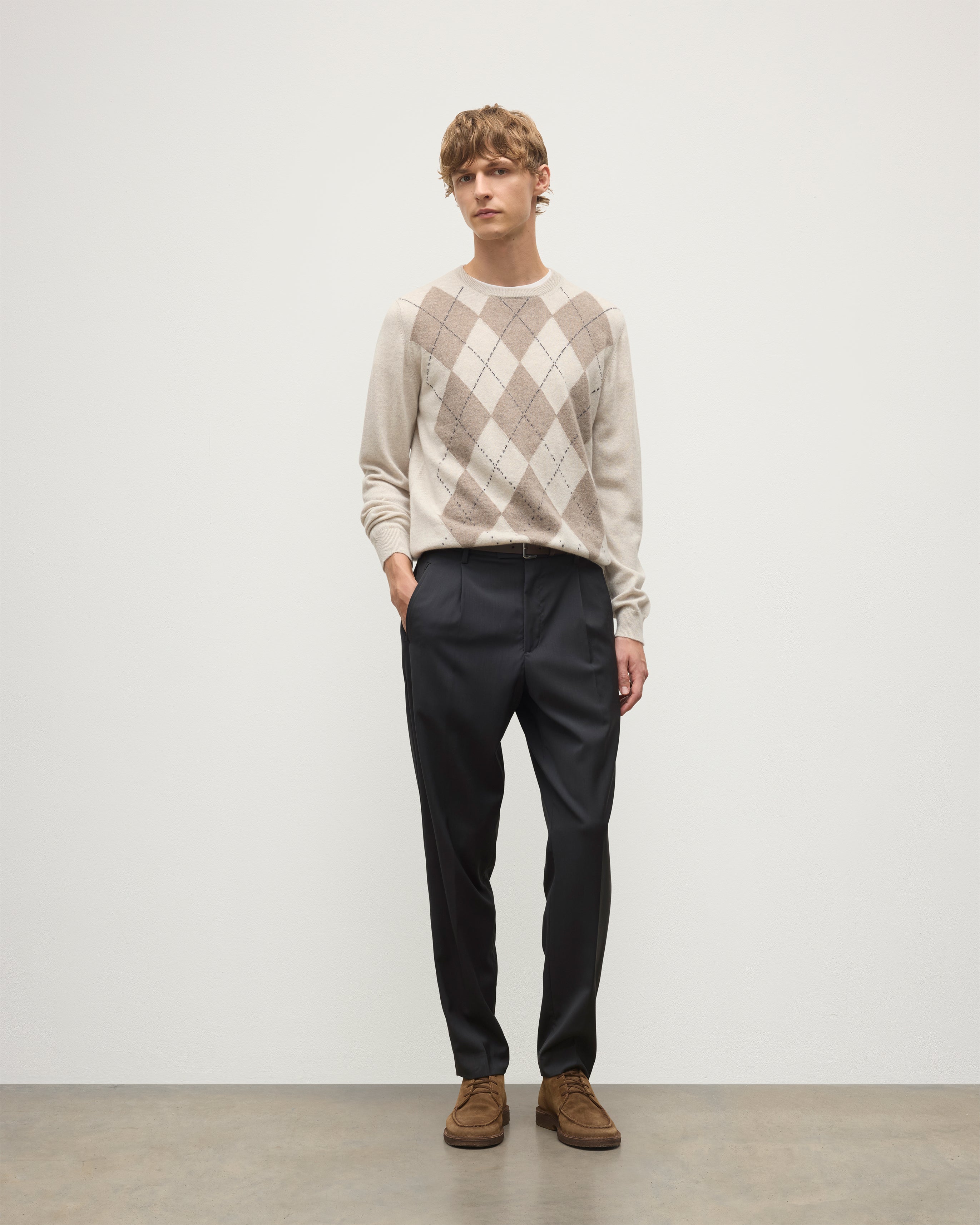 Johnstons of Elgin - Argyll Natural Cashmere Jumper