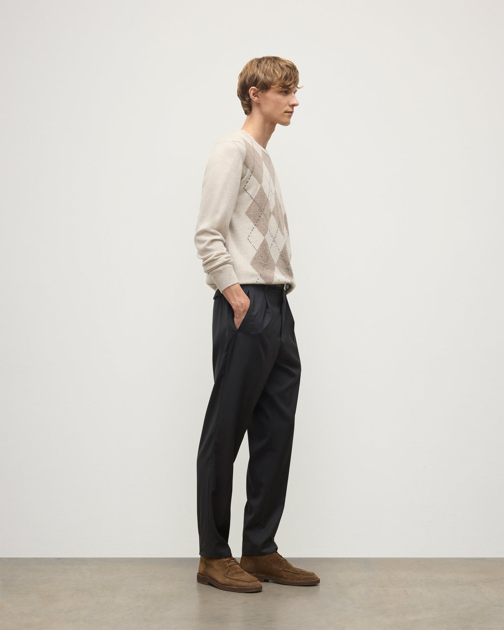 Johnstons of Elgin - Argyll Natural Cashmere Jumper