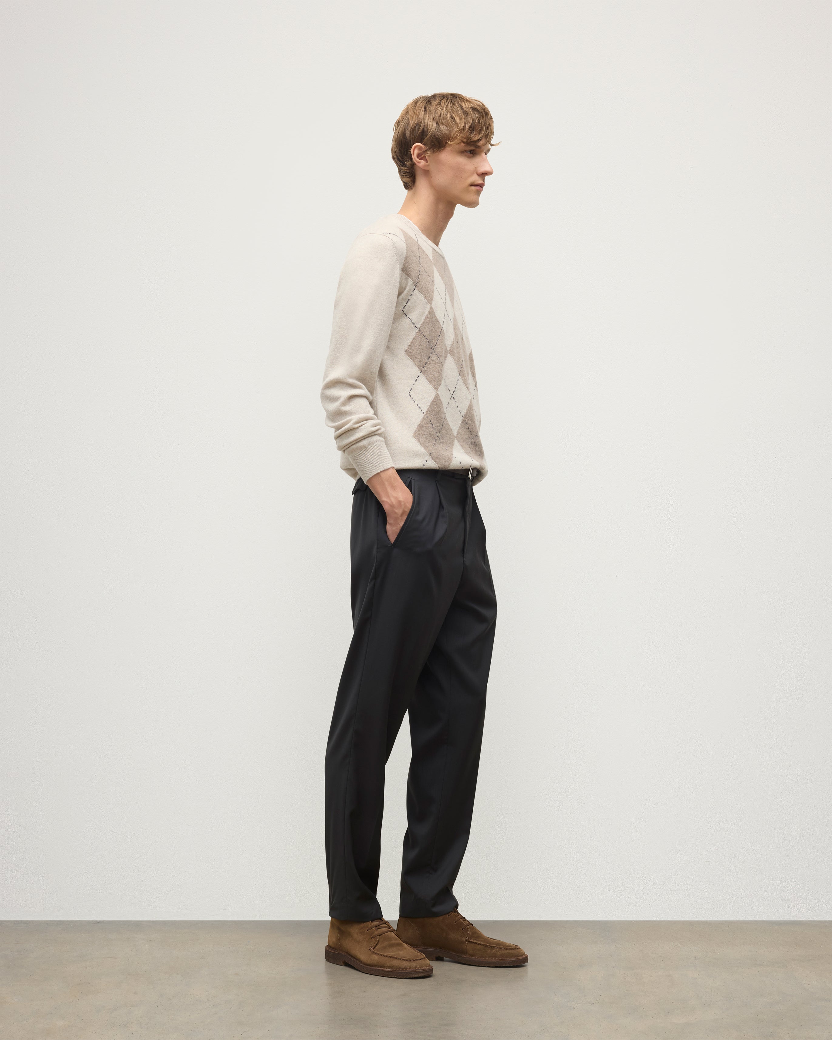 Johnstons of Elgin - Argyll Natural Cashmere Jumper