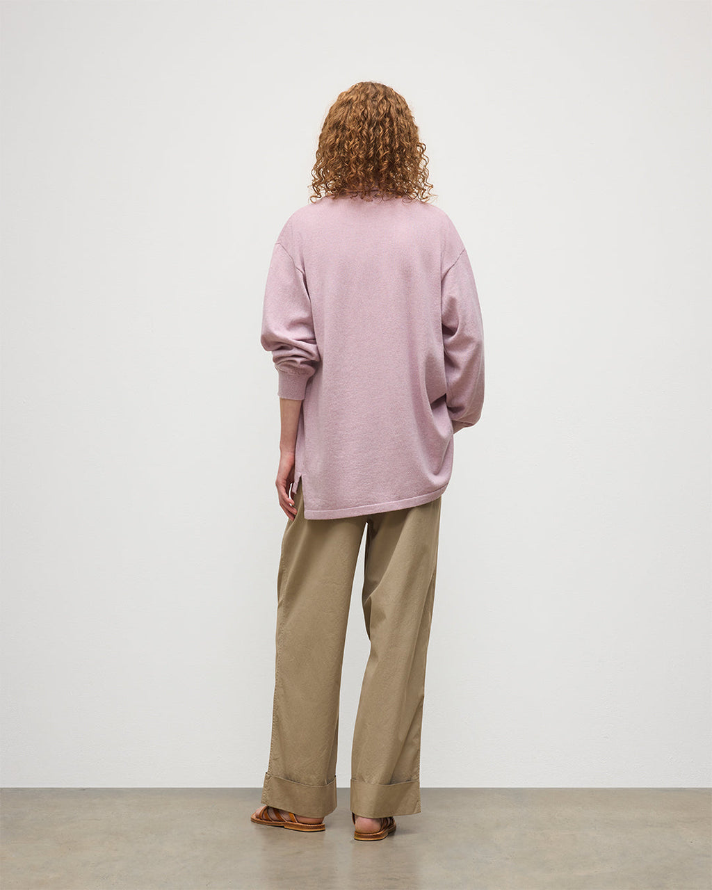 Johnstons of Elgin - Munro Light Pink Cashmere Shirt
