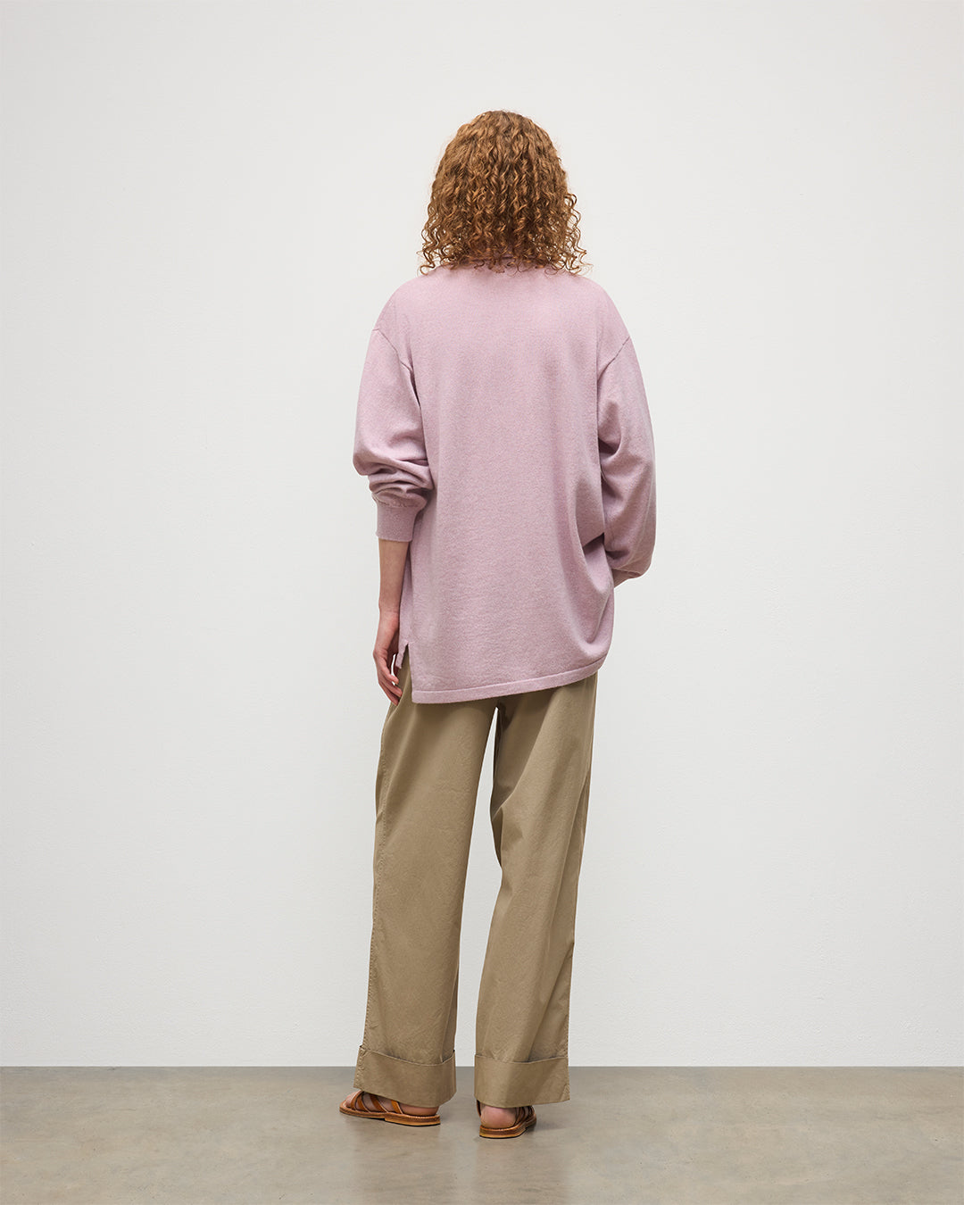 Johnstons of Elgin - Munro Light Pink Cashmere Shirt