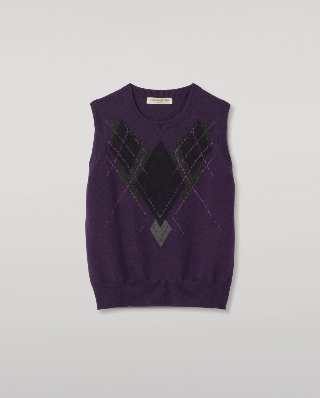 Johnstons of Elgin - Le Jabots Purple Cashmere Tank