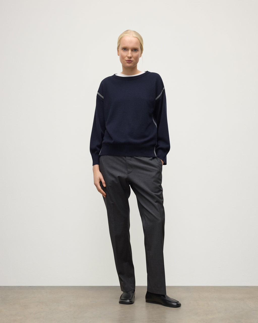 Johnstons of Elgin - Tilda Dark Navy Cashmere Jumper