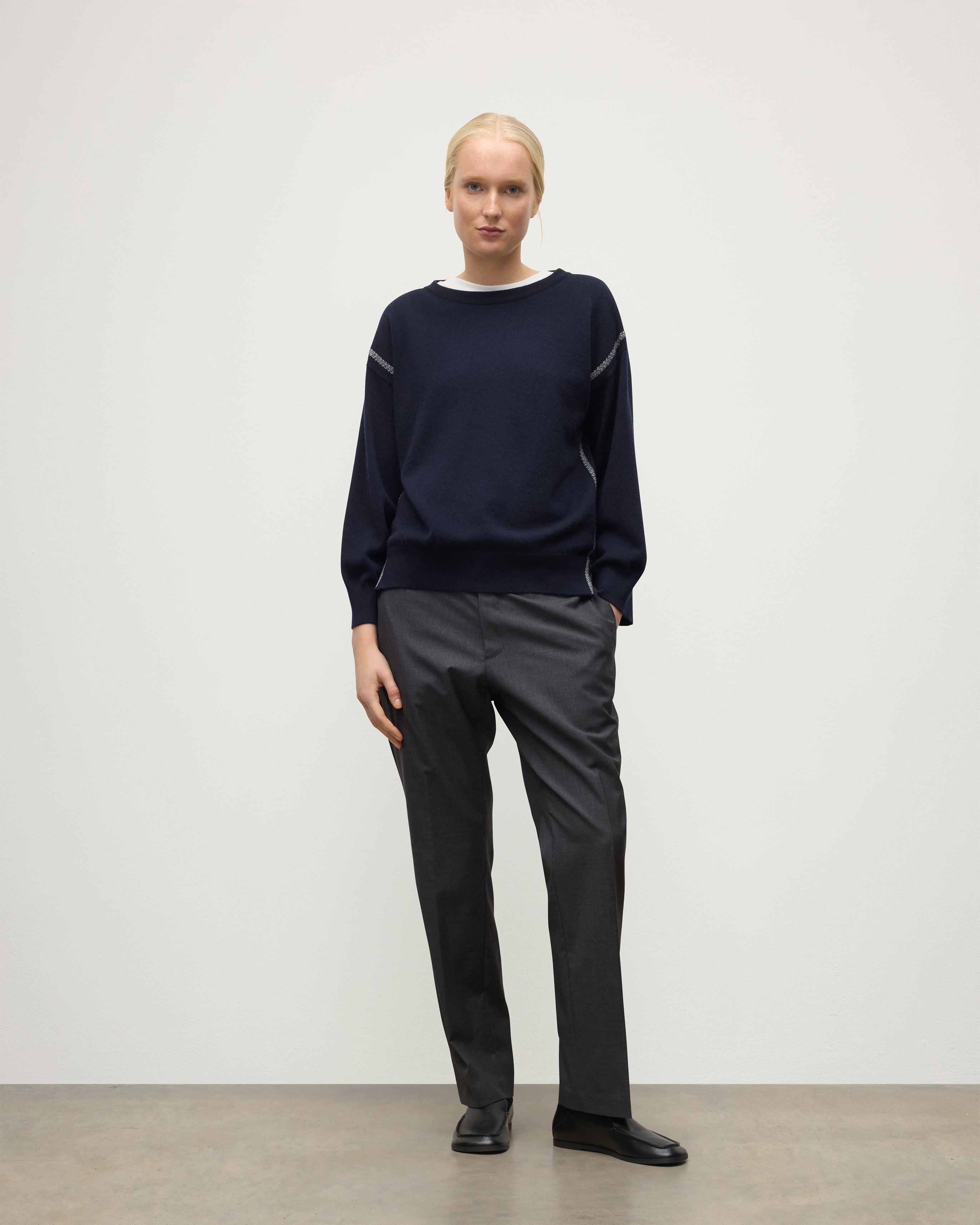 Johnstons of Elgin - Tilda Dark Navy Cashmere Jumper