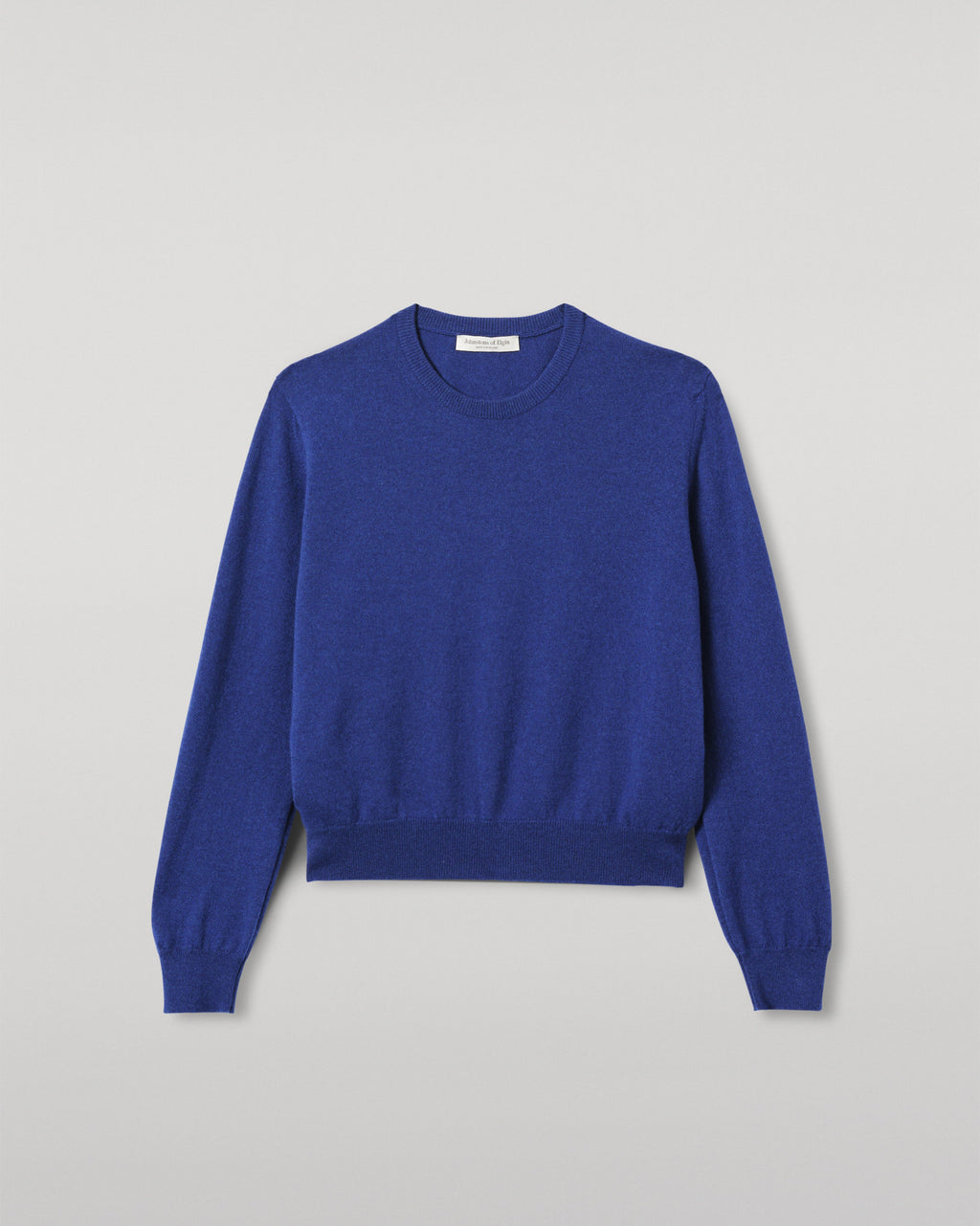 Johnstons of Elgin - Lunan Blue Classic Cashmere Crew Jumper