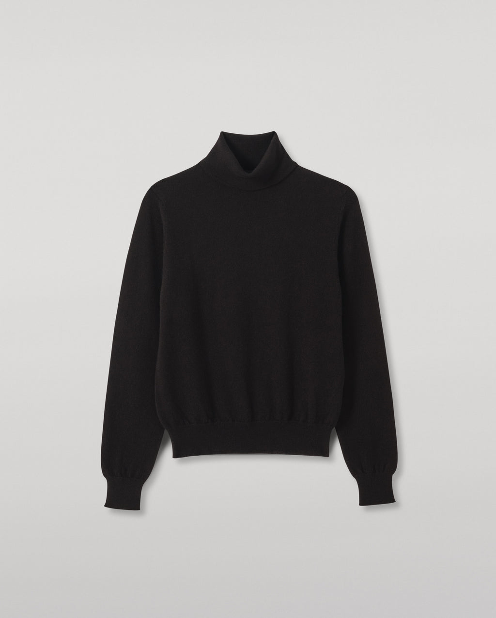 Johnstons of Elgin - Iris Classic Black Roll Neck Cashmere Jumper