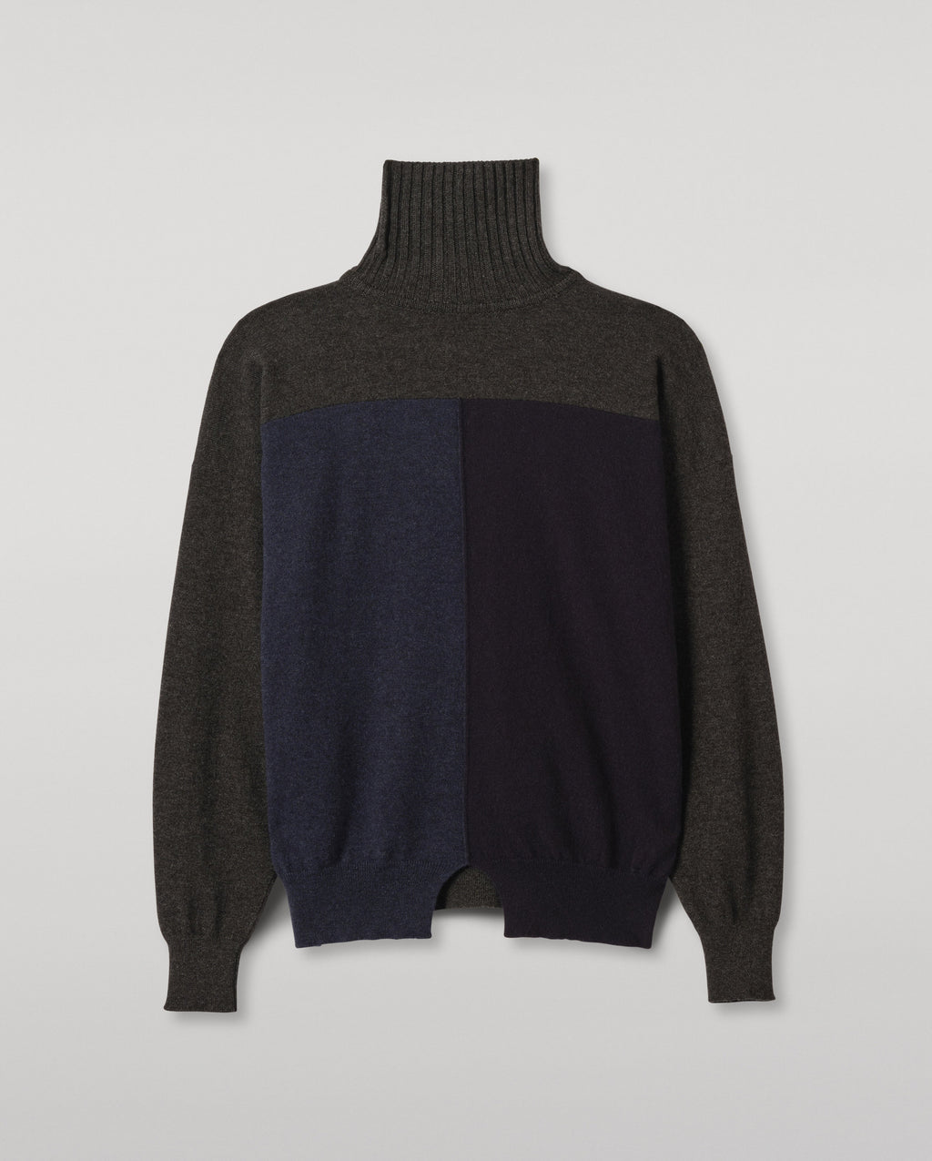 Johnstons of Elgin - Jessie Roll Neck Charcoal Cashmere Jumper
