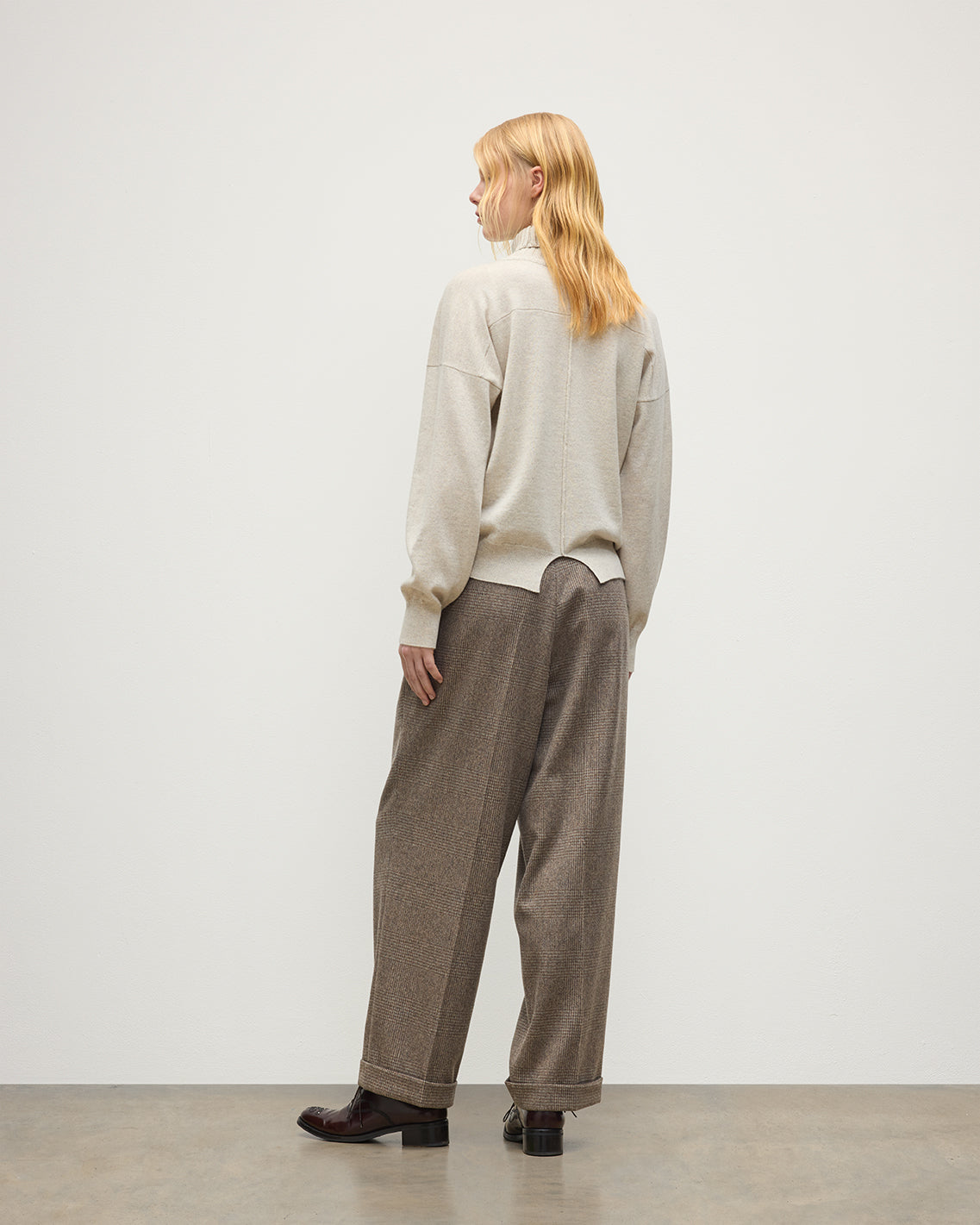 Johnstons of Elgin - Jessie Roll Neck Natural Cashmere Jumper