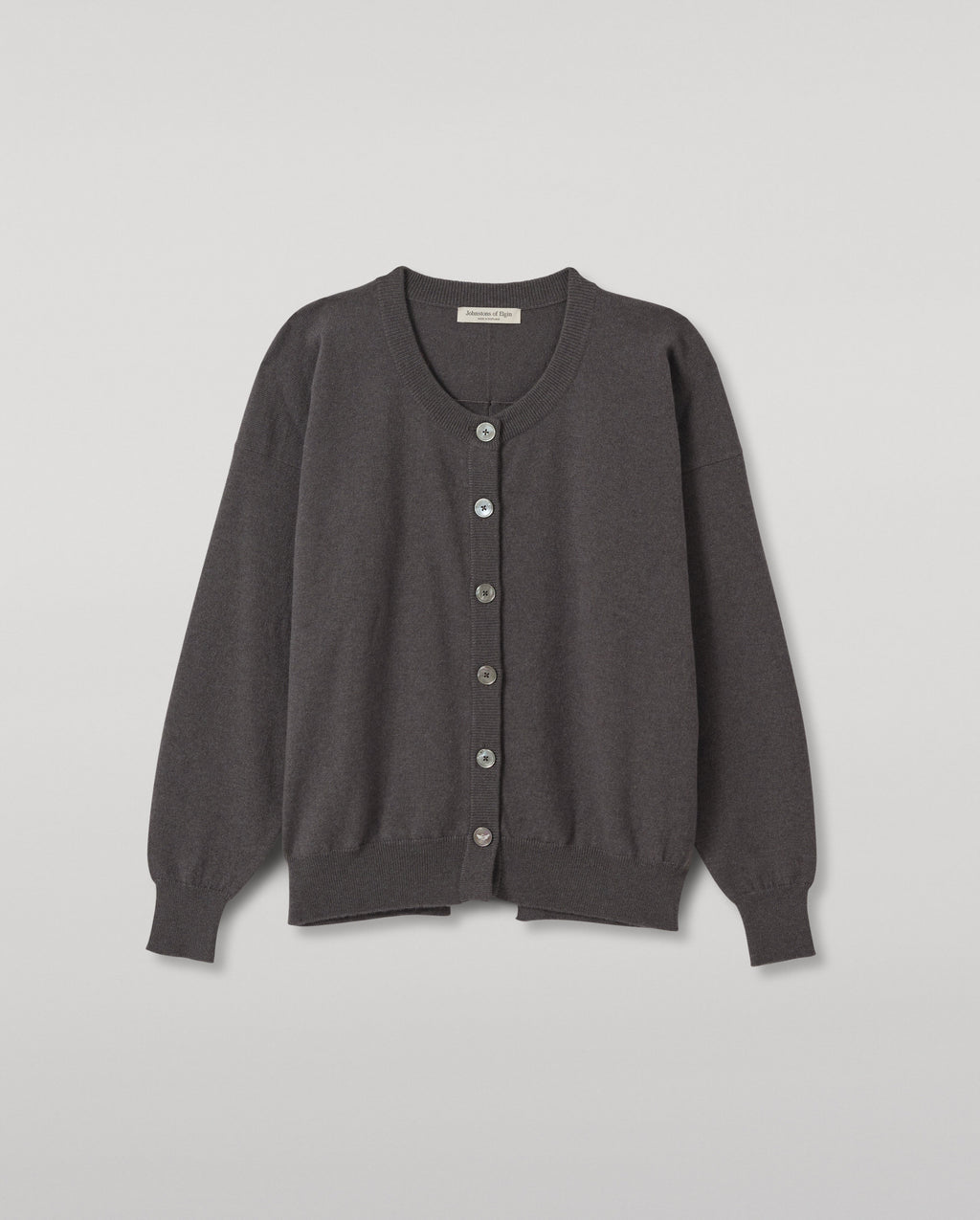 Johnstons of Elgin - Jessie Grey Cashmere Cardigan