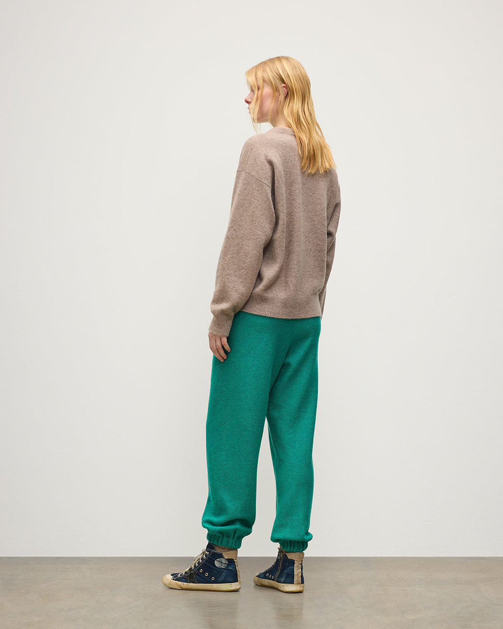 Johnstons of Elgin - Reel Green Cashmere Trousers