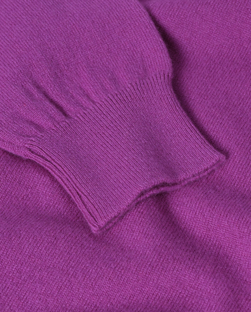 Johnstons of Elgin - Reuben Purple Cashmere Crew Jumper