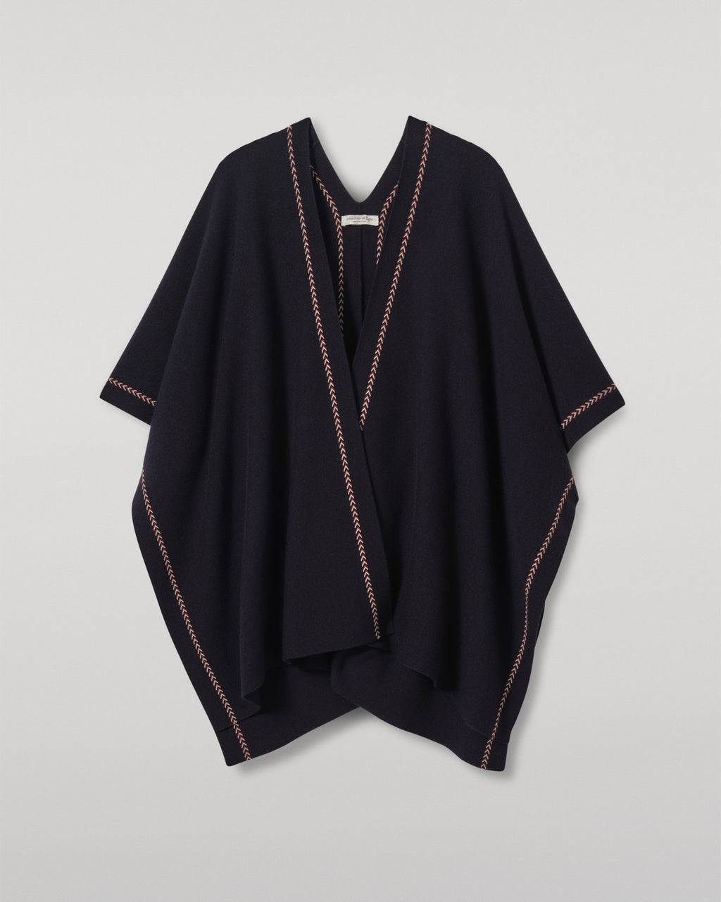 Johnstons of Elgin - Hawk Dark Navy Cashmere Poncho
